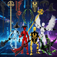 Qoopower T13 Titan 13 Figurines d'action, lot de 5, en PVC, modèle articulé, jouet décoratif, cadeau pour garçons de 8 à 13 ans, multicolore