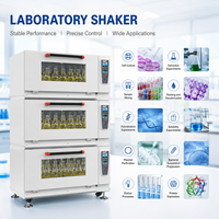 Agitador de Biorreactor Digital de Laboratorio con Pantalla LED, Velocidad Ajustable de 0-300 rpm, Función de Temporizador, Capacidad de 260 L, Control de Temperatura de 4-60 °C