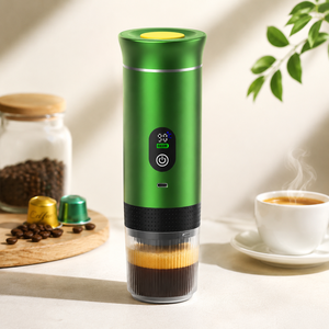 เครื่องชงกาแฟแคปซูลพกพาไร้สาย USB/ไฟฟ้า 3-in-1 ชงได้ทั้งร้อนและเย็น มินิสมาร์ทพกพา ใช้ในบ้านและในรถยนต์ - Product Image 1