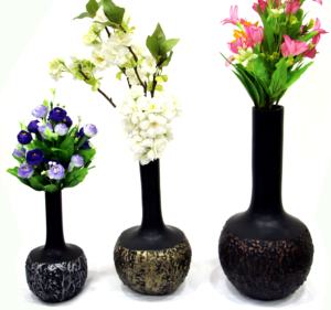 Vase à fleurs en métal fer couleur verte fait à la main décoration de Table personnalisée Vase à fleurs décoratif décor de bureau à domicile - Product Image 4