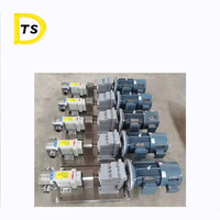 Pompe électrique OEM/ODM à lobes sanitaires en acier inoxydable pour le transfert de miel, sirop et pâtes à haute viscosité pour l'alimentation et les boissons