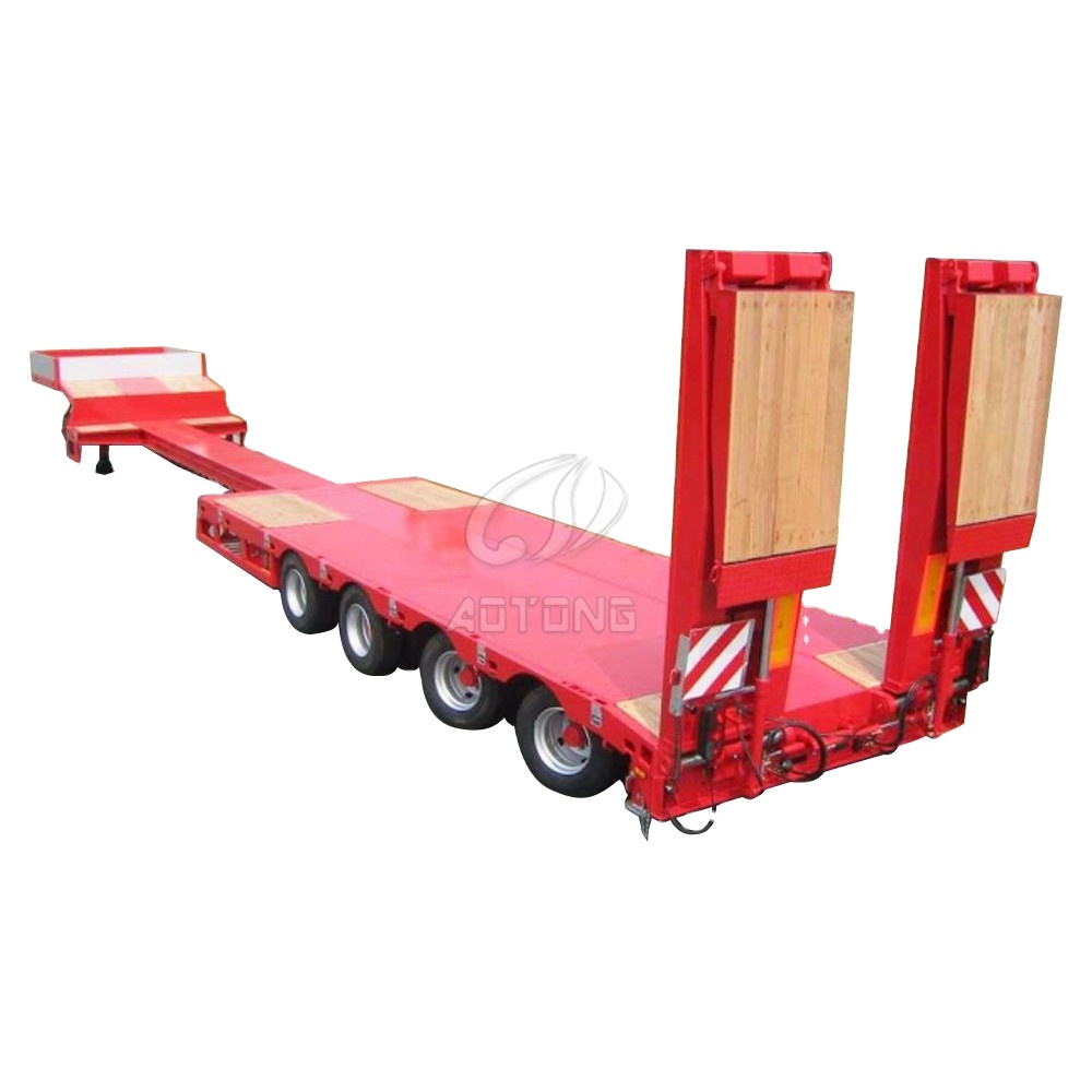 3-х осевой 13 мес.-16m Выдвижная низкорамный прицеп для продажи