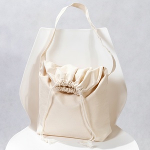 <b>Canvas</b> <b>Drawstring</b> Bucket Shoulder <b>Bag</b> Custom Logo Promotional Gift - Product Image 4
