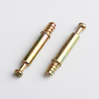 Vis de fixation miniature en acier galvanisé pour meubles en bois, avec came de verrouillage