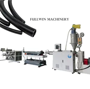 single Wall Corrugated Pipe extruder machine line Plastic flexi polyethylene Culvert Pipe corrugated making machine manufacturer