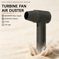 Mini Souffleur d'air électrique sans fil puissant pour le nettoyage et le séchage de voitures, avec moteur sans balais 80000 tr/min, idéal pour les professionnels de la coiffure et les applications industrielles.
