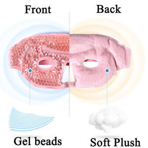 Masques faciaux réutilisables en gel <span class=keywords><strong>chaud</strong></span> et <span class=keywords><strong>froid</strong></span> avec <span class=keywords><strong>yeux</strong></span> exposés <span class=keywords><strong>pour</strong></span> la relaxation et la récupération du visage, rafraîchissants et chauffants, vente en gros - Product Image 6