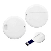 Clé USB en forme de carte ronde, clé USB en forme de carte personnalisée, clé USB en forme de gaufre la moins chère