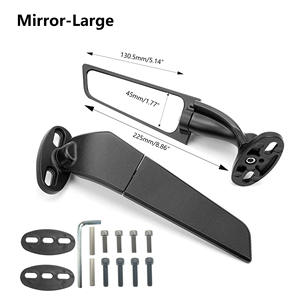 Rétroviseur de moto à aile fixe pour <span class=keywords><strong>Suzuki</strong></span> GSX600 Kawasaki <span class=keywords><strong>Ninja</strong></span> pour <span class=keywords><strong>250</strong></span> - Product Image 5