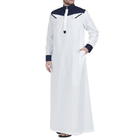 Prix Surprise Thobe Kanzu Homme Vêtements Musulmans Islamique Saoudien Abaya Robe Arabe pour Hommes 2023