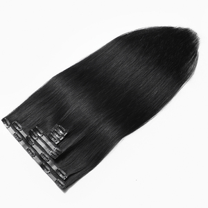 Extensioni per <span class=keywords><strong>capelli</strong></span> con clip in PU invisibili, in vero capello umano, all'ingrosso, a doppia trama, grezze, naturali, vietnamite, con cuticole allineate - Product Image 6