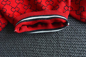 ชุดเสื้อผ้าเด็กสไตล์ใหม่ สีแดงและสีดำ ชุดเดรสแขนยาว 2 ชิ้น สำหรับเด็ก - Product Image 4