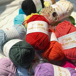 Fil Coloré Acrylique 4 Brins Lait <span class=keywords><strong>Coton</strong></span> 60 <span class=keywords><strong>Coton</strong></span> 40 Acrylique <span class=keywords><strong>pour</strong></span> <span class=keywords><strong>Crochet</strong></span>, Fil Mélangé <span class=keywords><strong>Coton</strong></span> Acrylique - Product Image 3