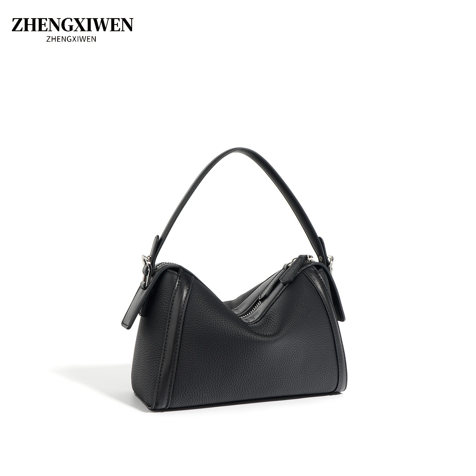 Zipper Top Opening Black