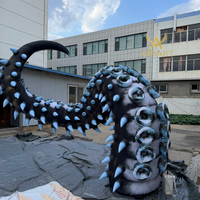 Ballon tentacule gonflable réaliste en tissu Oxford durable pour la décoration de fête d'Halloween au parc ou au château