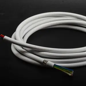 Low Capacity physical foamed PFA insulation ultrasound probe cable with 130 wire 42AWG coax-60pF