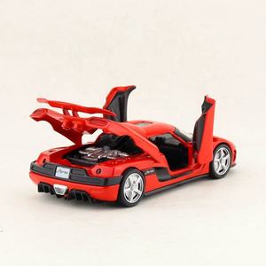 Minijuego de coche fundido a presión ROJO a escala 1:32, coche fundido a presión con apertura de puertas, vehículos de juguete fundido a presión - Product Image 5
