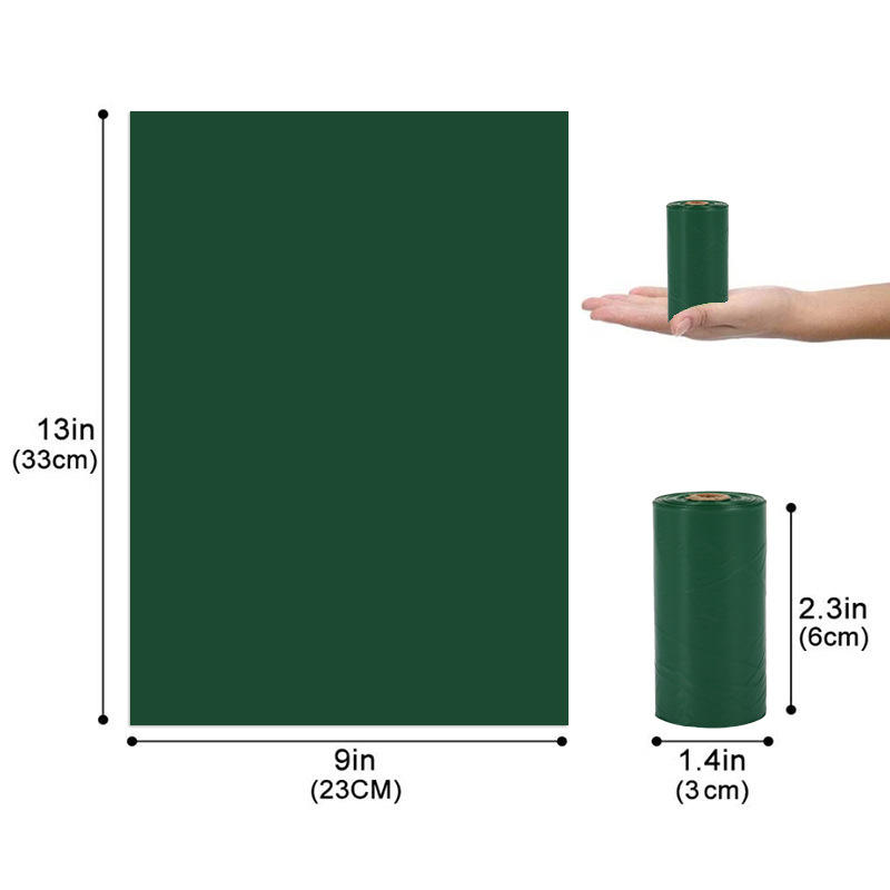 1.5 silk degradable dark green