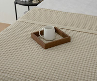 Premium Wabi-Sabi Waffeldecke für Bett und Sofa, Ultra-Weiche Minimalistische Wohndekor-Decke mit Flachem Rand, OEM ODM