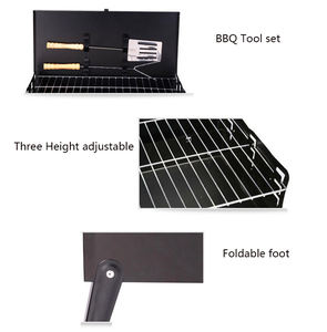 Maleta plegable portátil para acampar al aire libre, parrilla de <span class=keywords><strong>barbacoa</strong></span>, estufa de metal, <span class=keywords><strong>barbacoa</strong></span> - Product Image 5