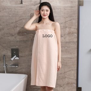 Falda <span class=keywords><strong>de</strong></span> baño con logotipo bordado personalizado <span class=keywords><strong>de</strong></span> alta calidad, tela para <span class=keywords><strong>mujer</strong></span> y niña con botones, azul, rosa, SPA, casa <span class=keywords><strong>de</strong></span> belleza, ducha, <span class=keywords><strong>bata</strong></span> diaria - Product Image 5