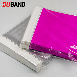 Braccialetti di Sicurezza in Tyvek Impermeabili, Annullabili alla Rimozione, per Controllo Accessi, Logo <span class=keywords><strong>e</strong></span> Colori Personalizzabili - Product Image 2