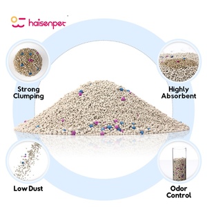 OEM ODM Multi Fragrance Clay Kitty Sand Large Particle Natural Light Ball Shaped Colour Granule Bentonite <b>Cat</b> <b>Litter</b> - Product Image 2