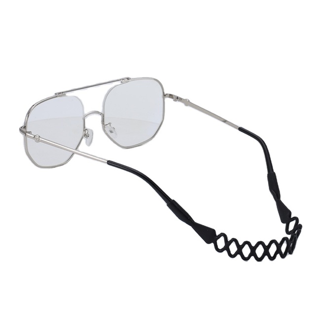 Silicone Sports Glasses Strap Eyeglasses Holder with Neck Strap Lanyard Eyewear Cord Accessories