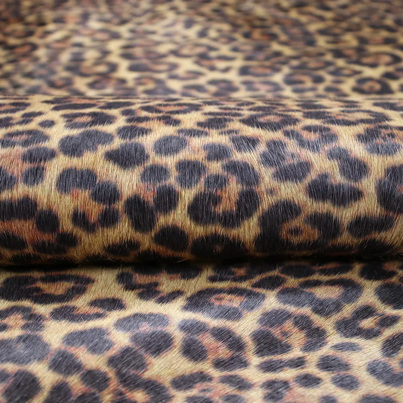 Große Kuhhaut Teppich Leoparden muster einzigartige Peau de Leopard Kuhhaut Haare auf