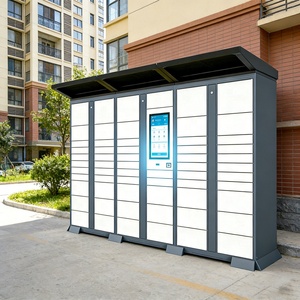 XINJU <strong>Smart</strong> Parcel <strong>Locker</strong> System Wall Mount Delivery Intelligent Cabinet Automated Courier Outdoor Indoor <strong>Smart</strong> Parcel <strong>Locker</strong> - Product Image 2