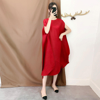 Collection d'été : Robe longue plissée décontractée haut de gamme pour femme, couleur unie, style vintage, avec volants amples et jupe naturelle coupe pomme – Fournisseur ODM