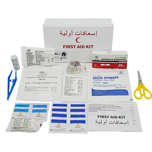 Trousse de premiers secours portable et étanche blanche pour voiture/bus/camion - Trousse de traumatologie d'urgence avec logo personnalisé - Product Image 2