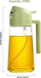 2-In-1 Reusable Sauce Sprayer <b>Bottle</b> Glass Cooking Oil <b>Spray</b> <b>Bottle</b> for Cooking - Product Image 2
