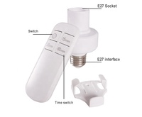 Douille E27 sans fil, télécommande E27, interrupteur à minuterie intelligente, support de lampe pour ampoule LED 110V 220V maison multi interrupteur d'éclairage