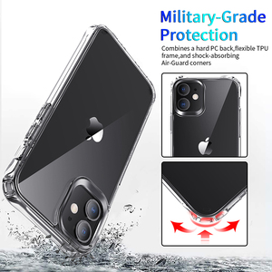 De la PC del TPU del caso claro para <span class=keywords><strong>iPhone</strong></span> <span class=keywords><strong>12</strong></span> <span class=keywords><strong>Pro</strong></span> Max teléfono celular nuevo a prueba de golpes a prueba transparente cubierta - Product Image 6