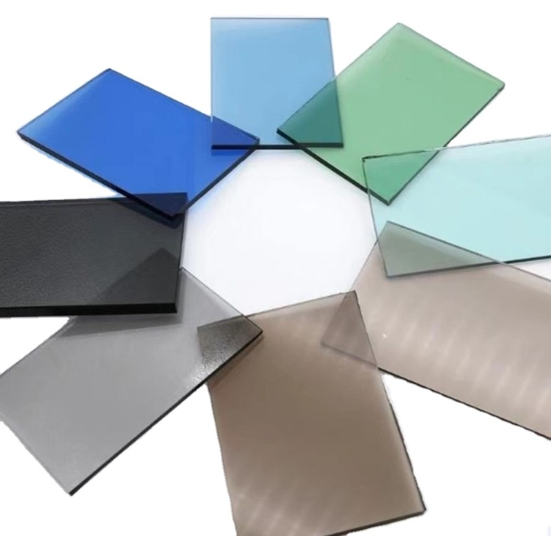 Customized Tinted Mirror Glass Blue Grey