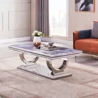 Luxury Stainless Steel Coffee Table