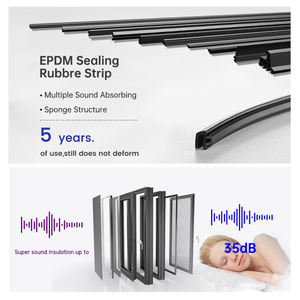 Eehe Home Bi-Folding Binnendeuren van Glas met Nauwe Rand, Geglazuurde Vouwdeuren - Product Image 4