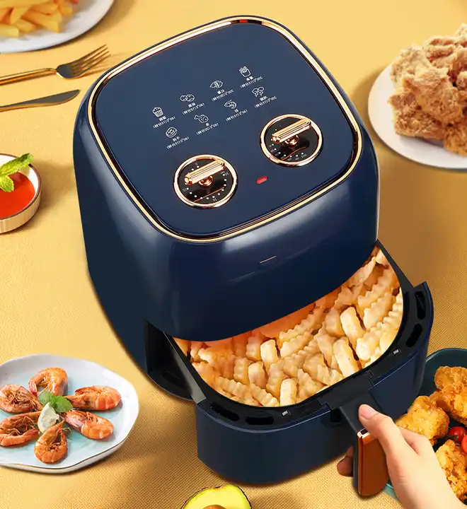 110V/220V Air Fryers, Household 1700W 12L Automatic Intelligent Oil-Free  Electric Fryer with HD Visual Window, Multifunction No Oil Air Oven for