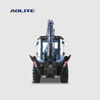Chargeuse-pelleteuse compacte AOLITE BL90 2,5T, 4 roues motrices, chargeuse-tracteur, excavatrice, équipement de construction multifonction