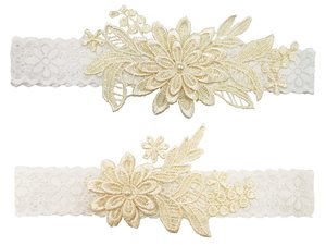 2 Pièces Jarretières de Mariée Sexy en <span class=keywords><strong>Dentelle</strong></span>, Ceinture de Jarretière Cousue à la Main avec Faux Perles, Ensemble de Jarretières <span class=keywords><strong>pour</strong></span> Mariée - Product Image 6