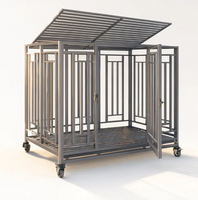 Cages et enclos robustes surdimensionnés pour animaux de compagnie – Cages en acier portables pour chiens, assemblage rapide pour usage intérieur et extérieur