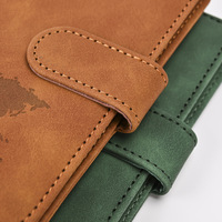 Dompet Paspor Anti Maling Vintage PU Fashion Grosir, Perlindungan RFID, Tahan Air, Keamanan, Kancing Magnetik, Dompet Perjalanan