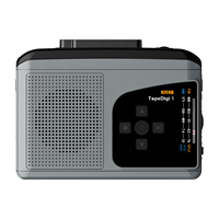 Convertisseur de cassette en MP3 Ezcap234, radio AM/FM portable, lecteur de cassette, conversion de cassette en numérique sur carte Micro SD, pas besoin d'ordinateur