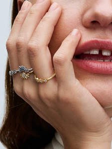 แหวนเงิน 925 รูปดาวของแพน ดีไซน์รูปดาว เครื่องประดับระดับไฮเอนด์สำหรับสุภาพสตรี ขายส่งจากโรงงาน - Product Image 5