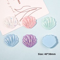 Nouveau écologique translucide Sequin Shell bricolage crème colle étui de téléphone portable Patch boîte de rangement décoration résine artisanat accessoires