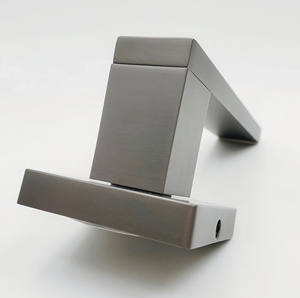 热卖哑光黑锌铝入口木质淋浴玻璃门拉门拉手 - Product Image 3