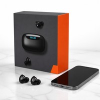 Caja de Cartón Mate Negra para Auriculares, Empaque de Alta Calidad con Logotipo Personalizado, Impresión en Fábrica de Papel Rígido