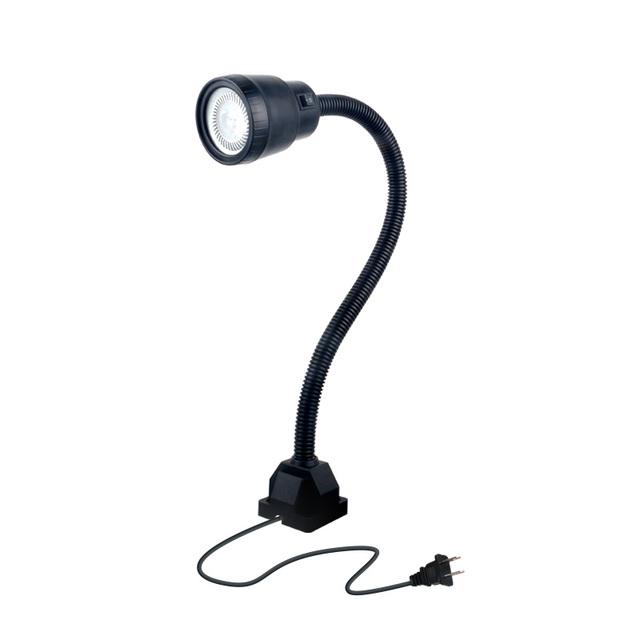 NHM 5W LED Gooseneck Machine Tool Light Flexible 24V 220V CNC Customizable Replaceable Bulb AC/DC Power Supply Working Lighting