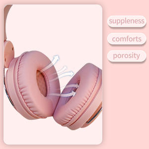 Casque filaire mignon 85db pour enfants Casque filaire stéréo Oreille de chat Licorne Rose Fille Bandeau Filles Enfants Casque pour filles - Product Image 5
